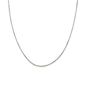 $9.96 Giani Bernini Square Snake Link 18  Chain Necklace Sterling Silver & 18k Gold-Plate, Created for Macy s & Reviews - Necklaces - Jewelry & Watches - Macy s项链