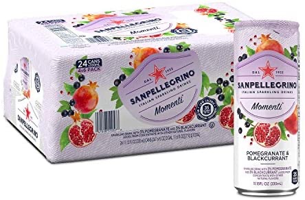 Amazon.com : Sanpellegrino Momenti Pomegranate & Blackcurrant Cans, 11.15 Fl Oz (24 Pack) : Grocery & Gourmet Food
石榴黑加仑气泡果汁