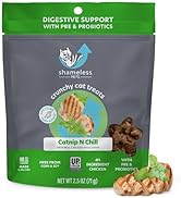 Amazon.com : Shameless Pets Digestive Health Catnip Chicken Crunchy Cat Treats : Pet Supplies