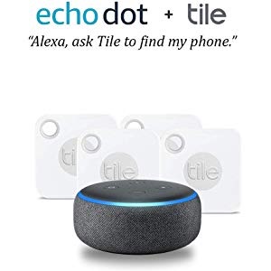 亚马逊 买Tile追踪器四件套，送 Echo Dot (3rd Gen) 第三代