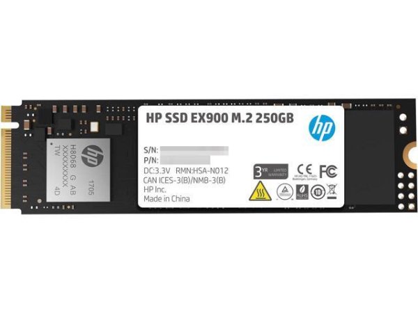 HP EX900 M.2 250GB PCIe 3.0 x4 NVMe 3D TLC NAND Internal Solid State Drive (SSD) 2YY43AA#ABC - Newegg.com
