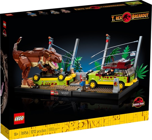 Lego新款 侏罗纪公园 T. rex Breakout 76956