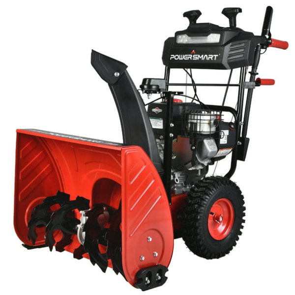 PowerSmart 24 in. Two Stage Electric Start Gas Snow Blower with Brigg Stratton Engine PSSAM24BS
