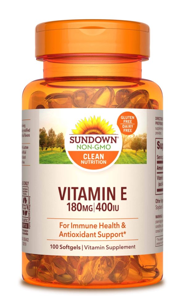 Sundown Naturals 维生素E 100粒装 提高免疫力、抗氧化