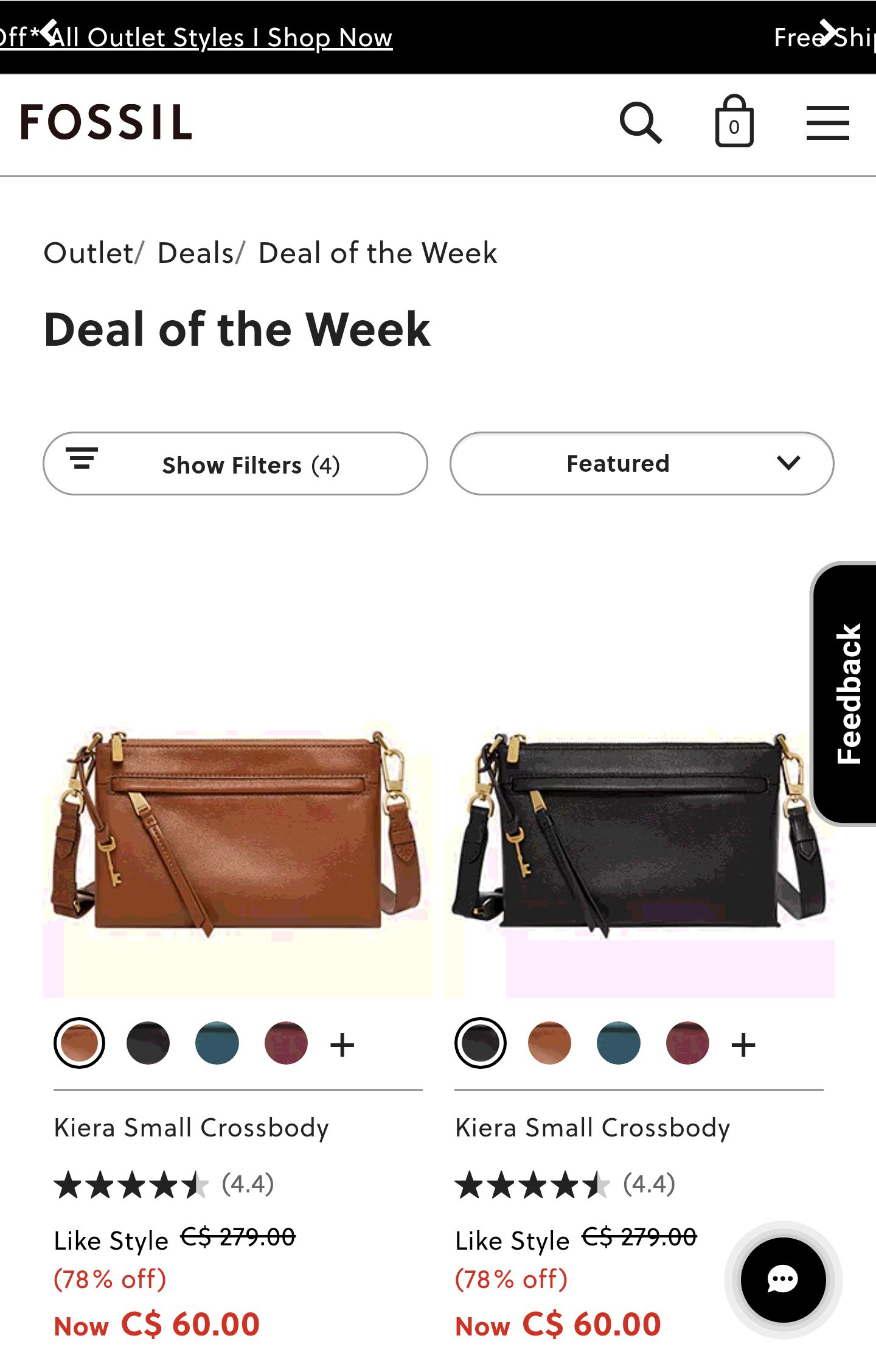 Deal of the Week - Fossil Kirea small Crossbag