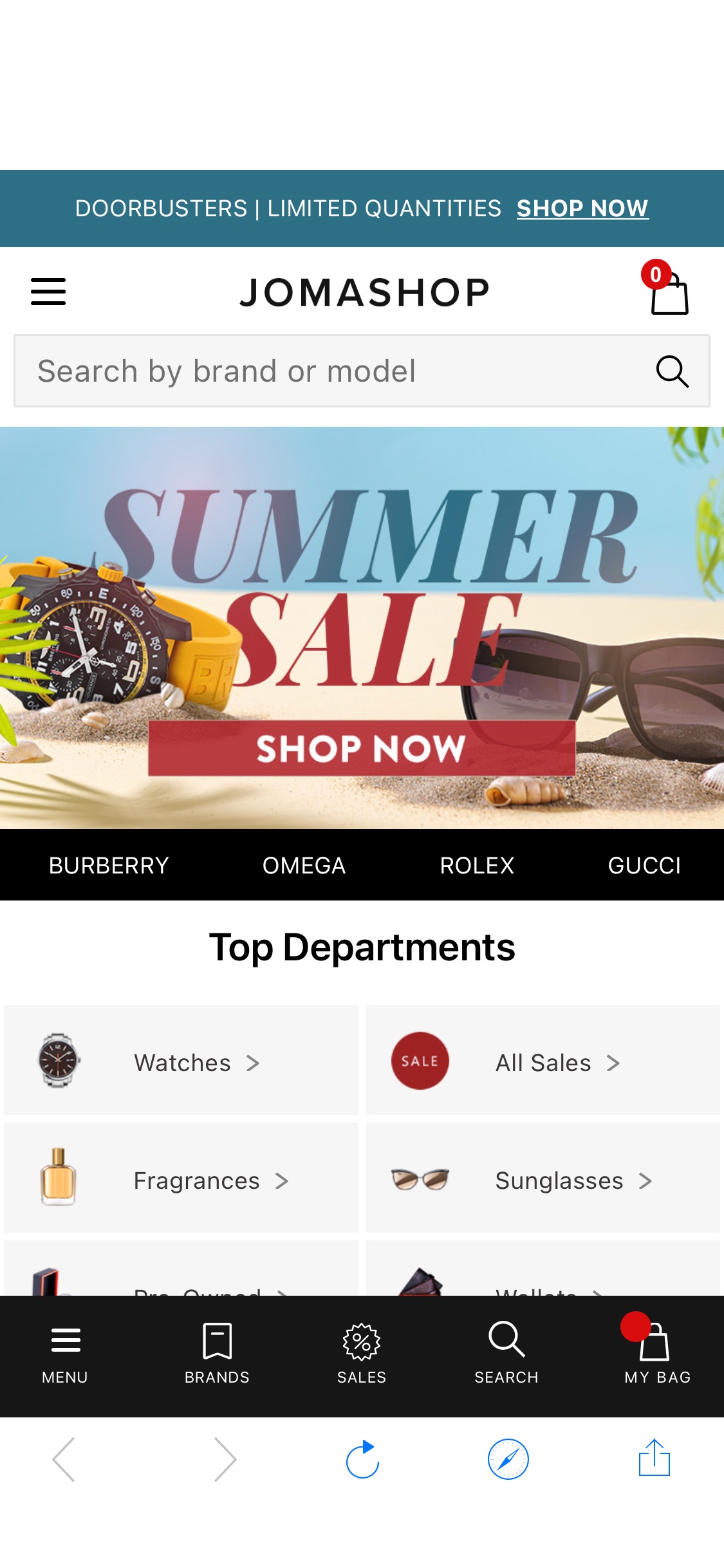 Jomashop.com: Online Shopping for Watches, Handbags, Sunglasses, Apparel, Beauty, Shoes, Pens & more - Jomashop
最新优惠！欧米加手表优惠大促，低至4.8折