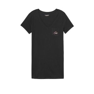 $13.99 Lightweight Pima Cotton V-neck Sleepshirt - Victoria s Secret 睡衣