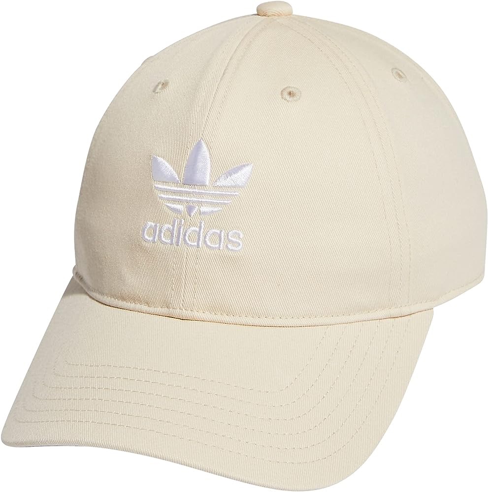 adidas Originals Women's Relaxed Fit Adjustable Strapback Cap, Wonder White/White, One Size at Amazon Women’s Clothing store
