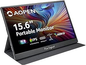 Amazon.com: AOPEN 16PM1Q Bbmiuux 15.6&quot; Full HD 1920 x 1080 IPS Business Portable Monitor | Ultra Slim Portable Design  