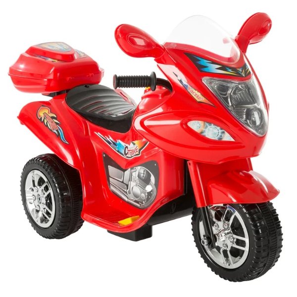 Ride-On Electric Motorcycle for Kids with Sounds and Decals