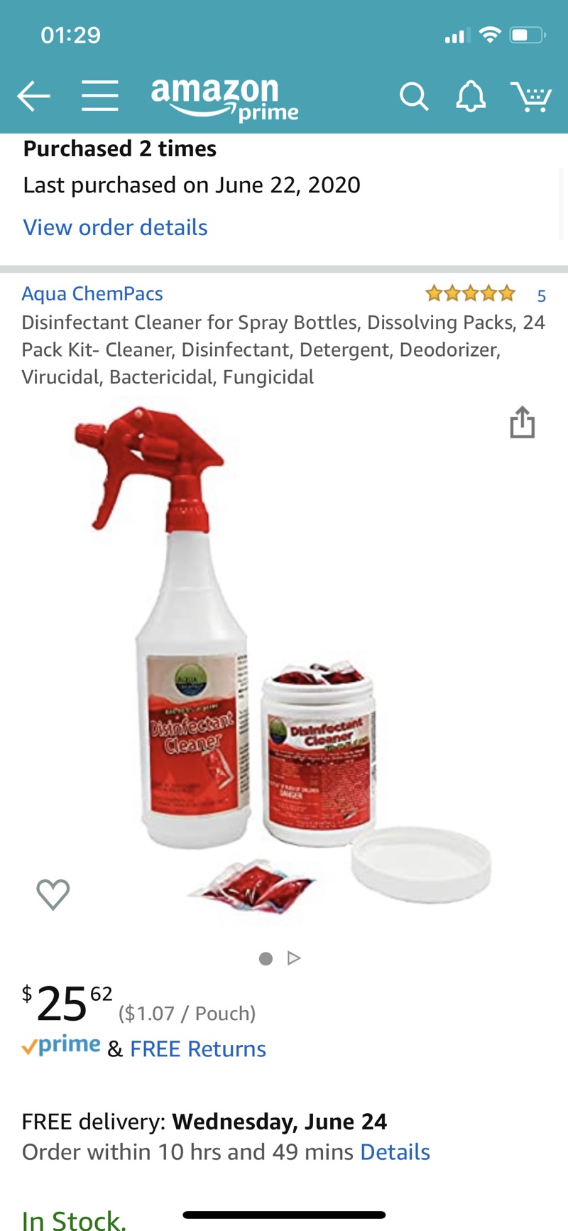 消毒水Amazon.com: Disinfectant Cleaner for Spray Bottles, Dissolving Packs, 24 Pack Kit- Cleaner, Disinfectant, Detergent, Deodorizer, Virucidal, Bactericidal, Fungicidal: Industrial & Scientific