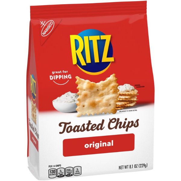Ritz Original Toasted Chips, 8.1 Oz - Walmart.com