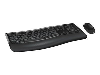 Microsoft Wireless Comfort Desktop 5050 - keyboard and mouse set - QWERTY - US - black 键盘鼠标套装