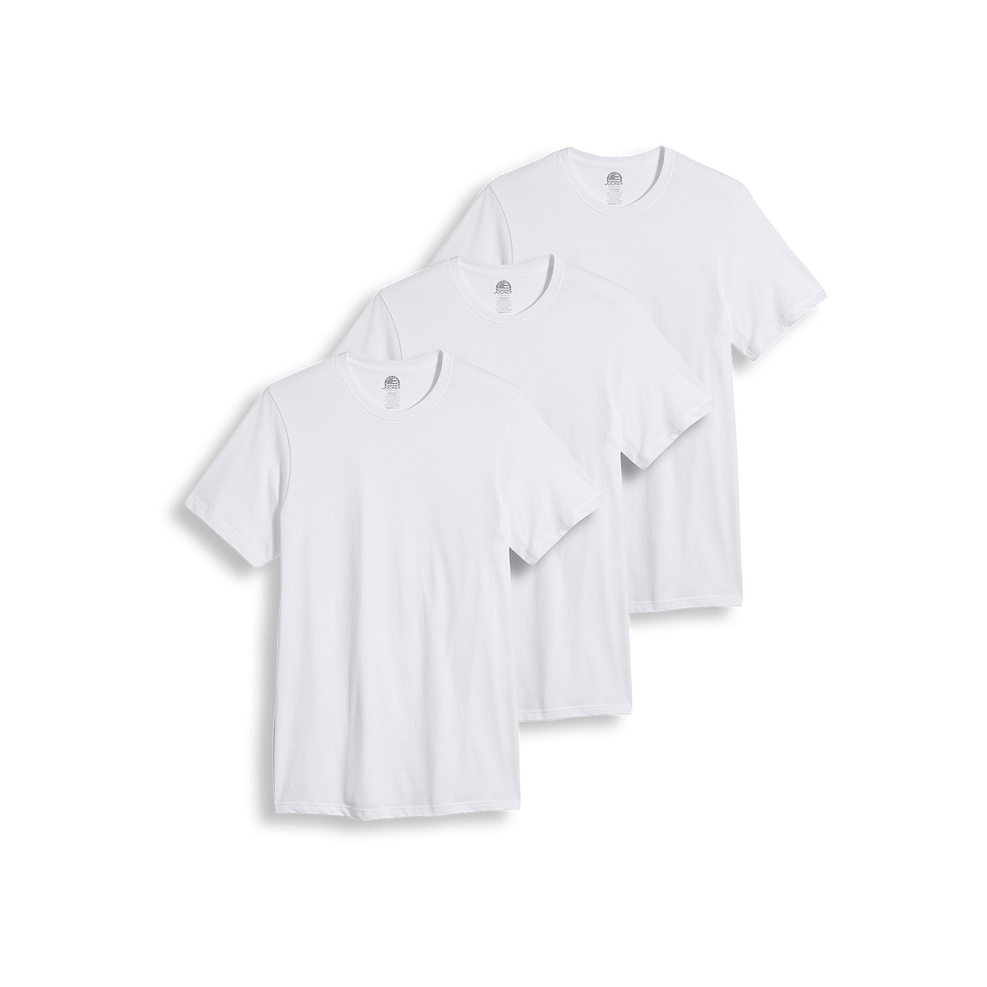 Jockey - Jockey® Essentials Durable Cotton Crew Neck T-shirt - 3件 - Walmart.com - Walmart.com