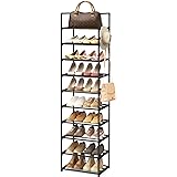 Amazon.com: FIDUCIAL HOME 10 Tiers Shoe Rack 20-25 Pairs Sturdy Shoe Shelf : Home &amp; Kitchen