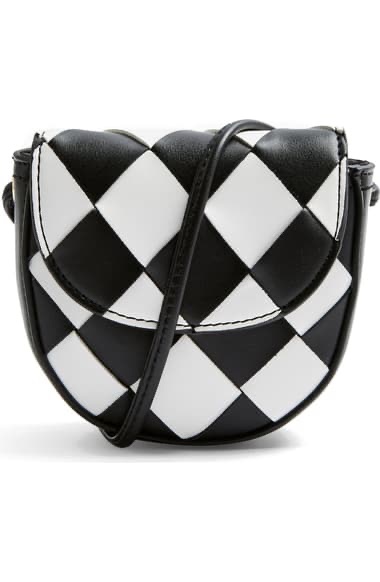 Topshop Mini小包 Woven Faux Leather Shoulder Bag | Nordstrom