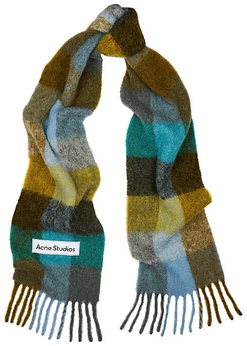 Acne Studios Vally checked scarf - Harvey Nichols