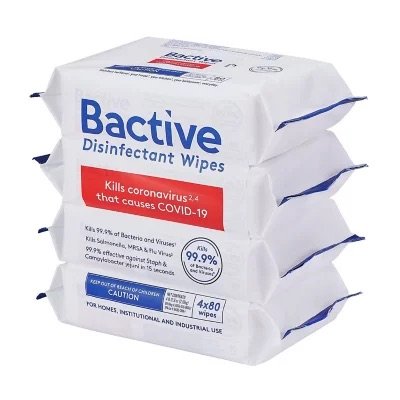 Bactive  消毒湿巾 4包装 每包80片