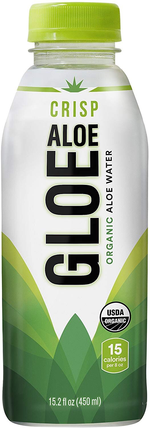 Aloe Gloe, Organic Aloe Water, Crisp Aloe, 15.2-Ounce (Pack of 12)