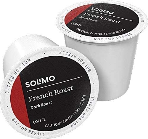 Solimo Dark Roasted Coffee Beans, 100 Capsules