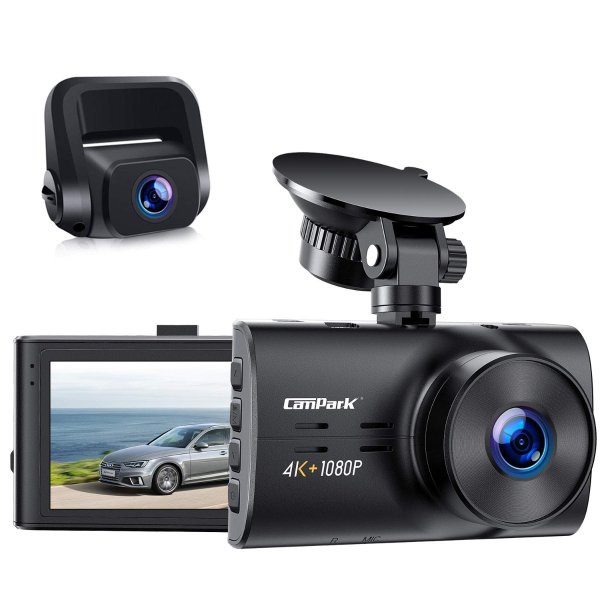 Dual Dash Cam Native 4K&1080P Front and Rear Car Camera