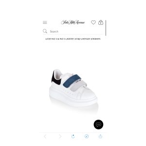 $171.5 Shop Alexander McQueen Little Kid s & Kid s Leather Strap Oversize Sneakers | Saks Fifth Avenue