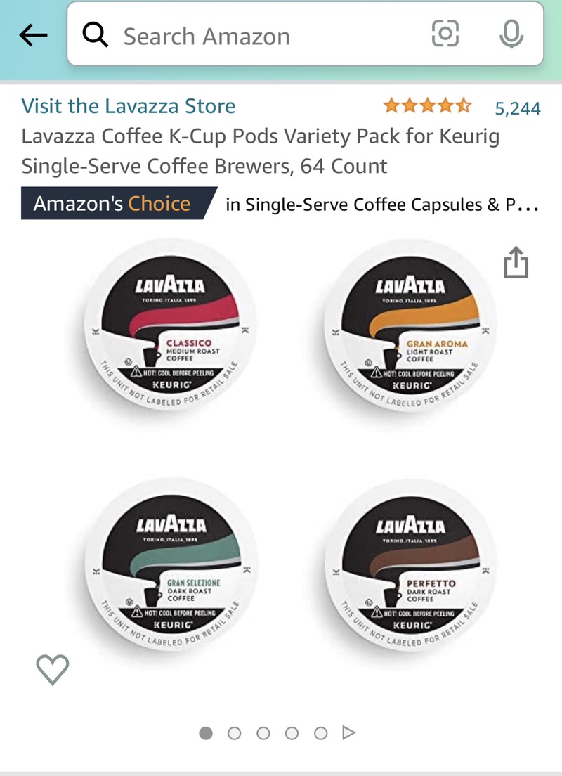 Lavazza Coffee K-Cup Pods Variety Pack 64枚