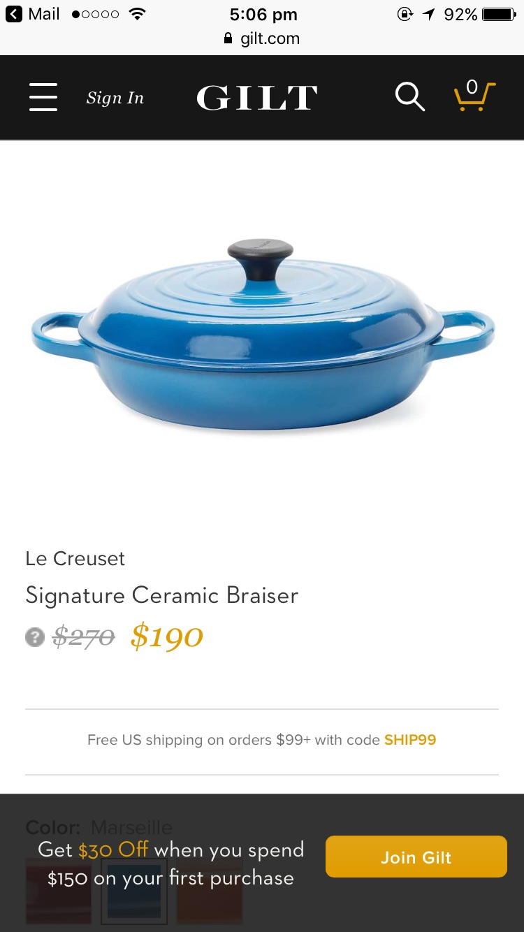 Le Creuset 燉鍋 3.5qt