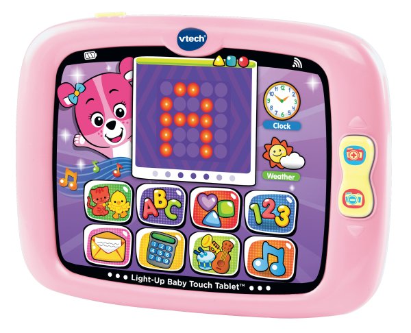 Light-Up Baby Touch Tablet, Learning Toy for Baby, Pink