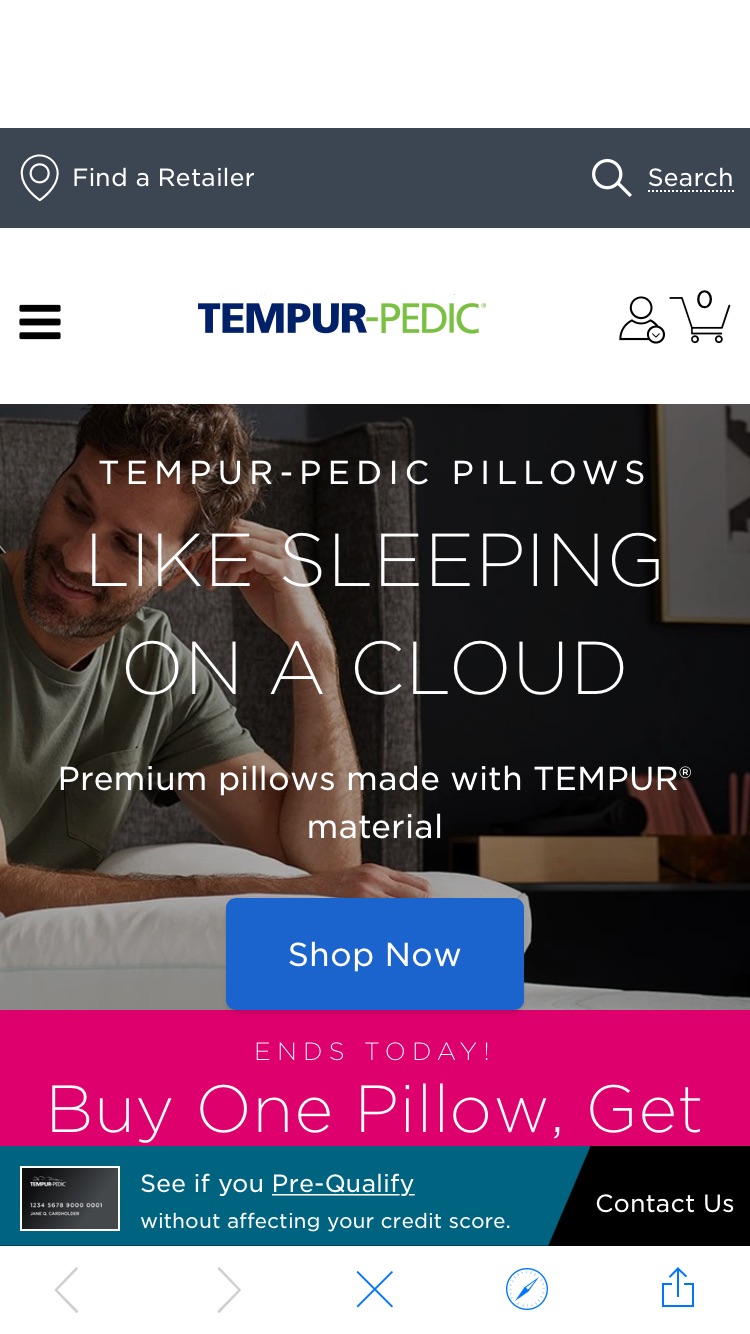 Shop Tempur-Pedic Pillows | Tempur-Pedic 枕头买一送一！