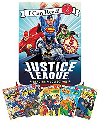 书Justice League Reading Collection: 5 I Can Read Books Inside! (I Can Read Level 2) (9780062291875): Various, Andie Tong: Books