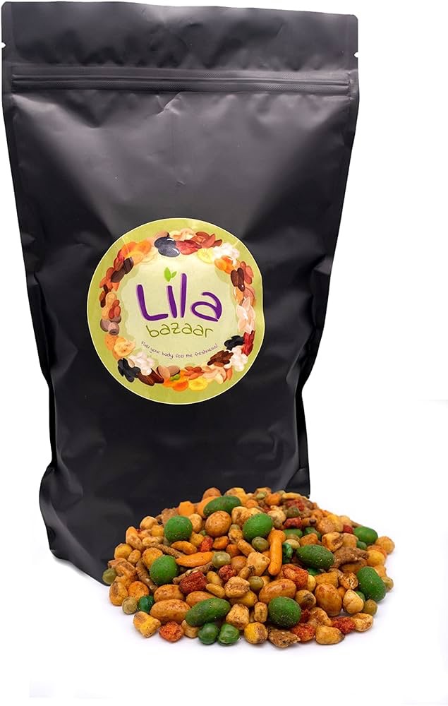 Amazon.com : Lila Bazaar Chili Mix Nuts 24 Oz | In Resealable Bag | Chili Peanuts, Chili Crackers, Cajun Sesame Sticks, Cheddar Sesame Sticks : Grocery & Gourmet Food