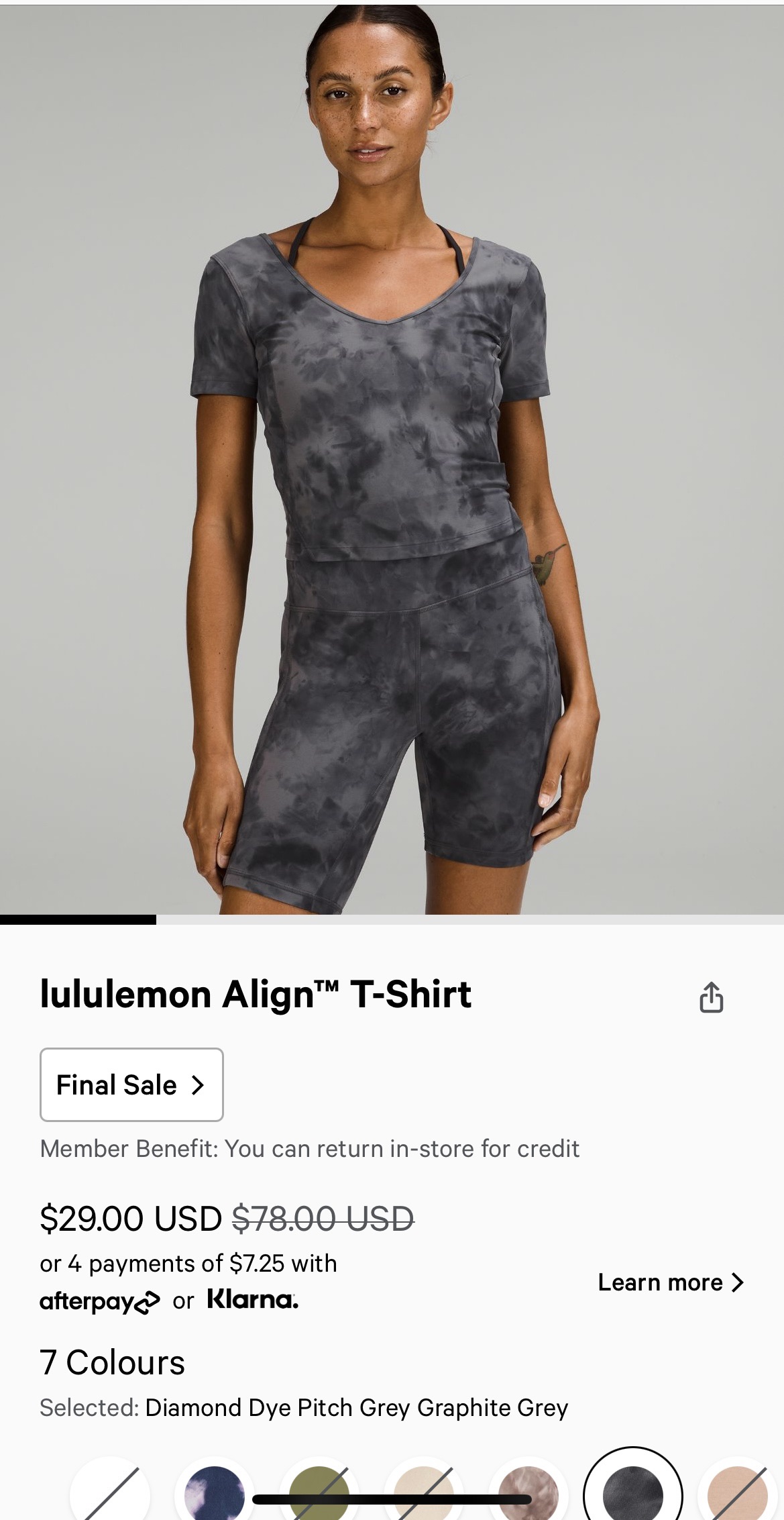 史低：Lululemon Align™ T恤 | 女式短袖衬衫和T恤 | lululemon