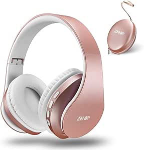Amazon.com: ZIHNIC Bluetooth Headphones Over-Ear, Foldable Wireless and Wired Stereo 