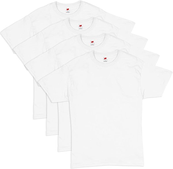 Hanes Men's Essentials Short Sleeve T-shirt Value Pack (4-pack)