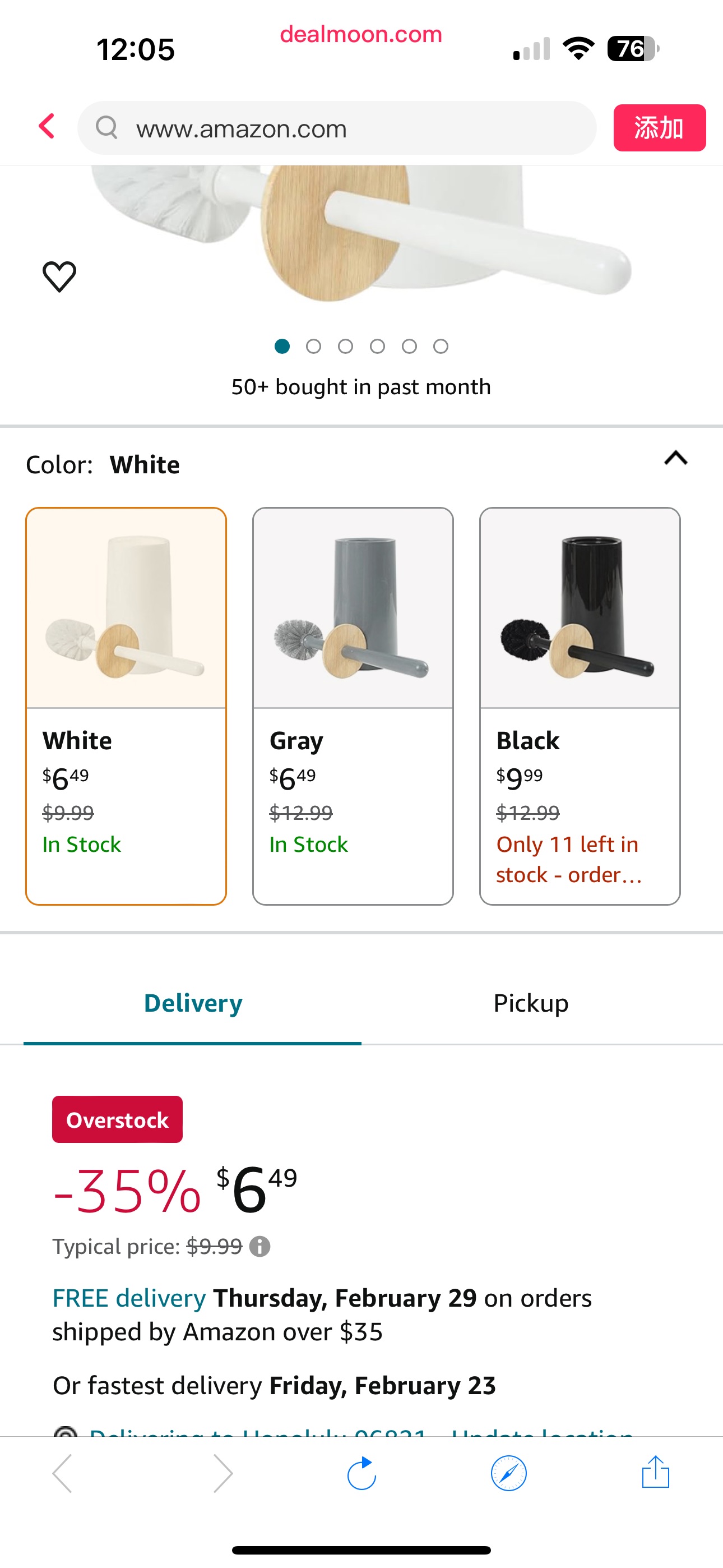 Amazon.com: Zahari Home Toilet Bowl Brush with Holder, White, Plastic : Home & Kitchen马桶刷套装
