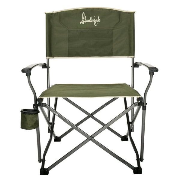 Slumberjack Lone Mesa Quad Folding Adult Director’s Chair, Green