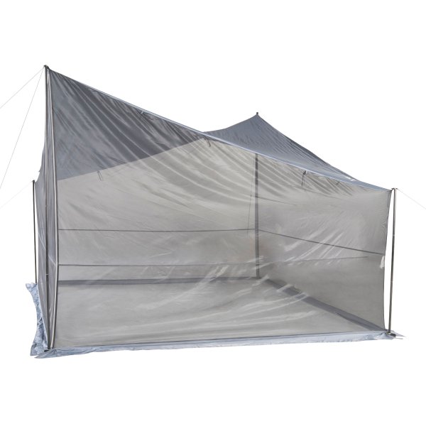 Tarp Shelter 9' x 9' with UV Protection and Roll-up Screen Walls