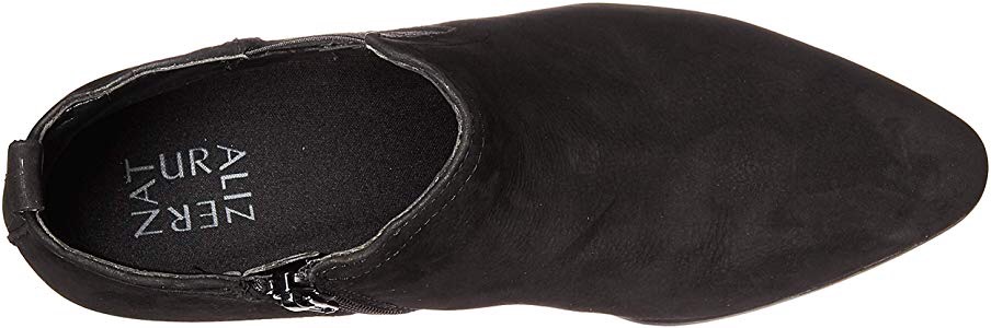 Amazon.com | Naturalizer Women's Becka Ankle Boot, Black Nubuck, 5.5 M US | Ankle & Bootie 尖头脚踝靴