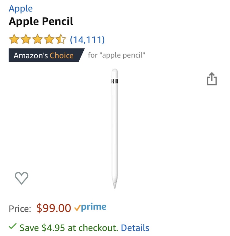 亚马逊Apple Pencil