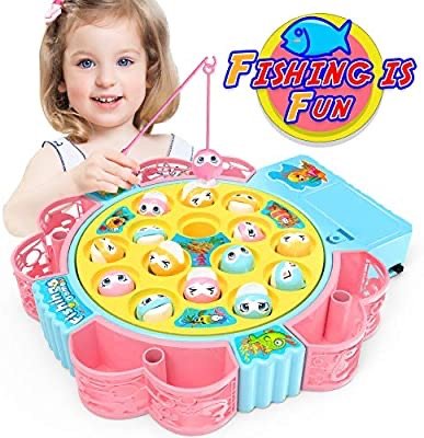 Rotating Board Fishing Game Toys for Kids