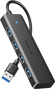 Amazon.com: UGREEN USB 3.0 Hub, 4 Ports USB A Splitter Ultra-Slim USB Expander for Mouse, Keyboard, Flash Drive, U Disk, Printer Compatible with Laptop, Desktop PC, Xbox, PS5, and More : Electronics