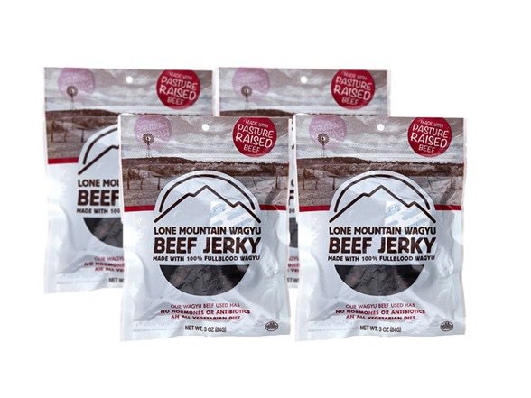 Lone Mountain Wagyu Beef Jerky, 4-Pack