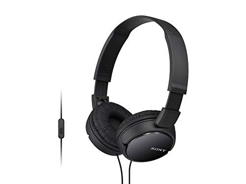 Amazon.com: Sony ZX Series Wired On-Ear Headphones, Black MDR-ZX110AP