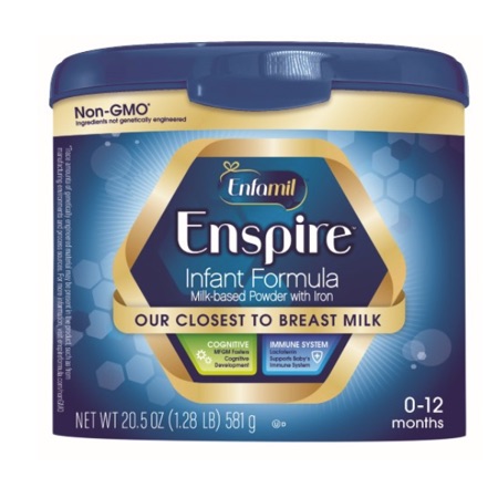 奶粉Enfamil Enspire Infant Formula - Our Closest to Breast Milk, Powder, 20.5 oz Tub - Walmart.com