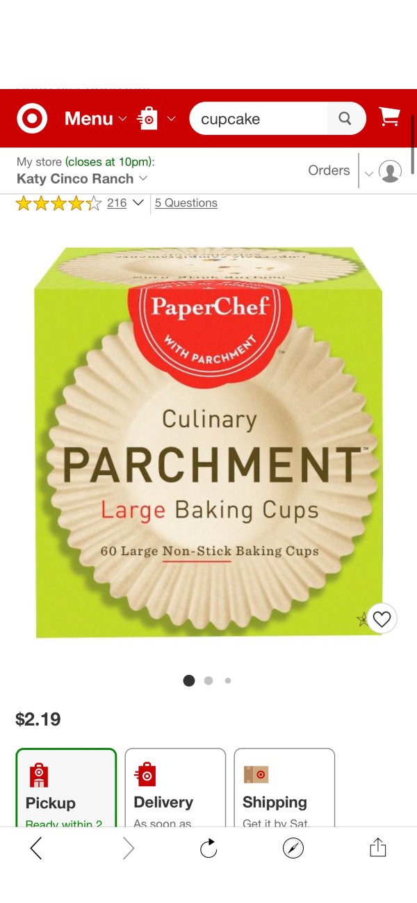Paperchef Large Baking Parchment Cups