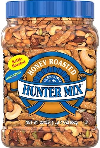 Amazon.com : Southern Style Nuts Honey Roasted Hunter Mix, 23 Ounces, Sesame Sticks, Peanuts, Sunflower Kernels, Almonds, Cashews, and Pepitas : Grocery & Gourmet Food