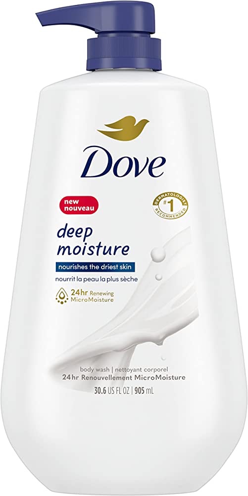 Amazon.com : Dove Body Wash with Pump Deep Moisture For Dry Skin Moisturizing Skin Cleanser with 24hr Renewing MicroMoisture Nourishes The Driest Skin 30.6 oz : Beauty & Personal Care