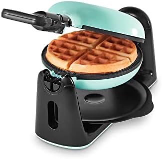 Amazon.com: DASH Flip Belgian Waffle Maker With Non-Stick Coating for Individual 1" Thick Waffles – Black: Home & Kitchen
