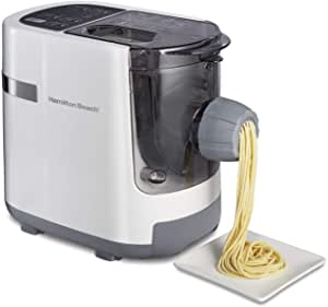 Amazon.com: Hamilton Beach Electric Pasta and Noodle Maker, Automatic, 7 Different Shapes, White (86650)机器